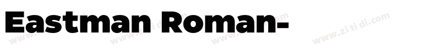 Eastman Roman字体转换